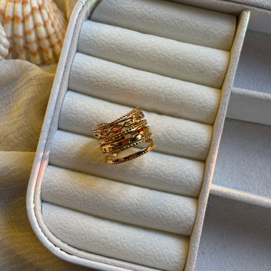 Layered Adjustable Ring
