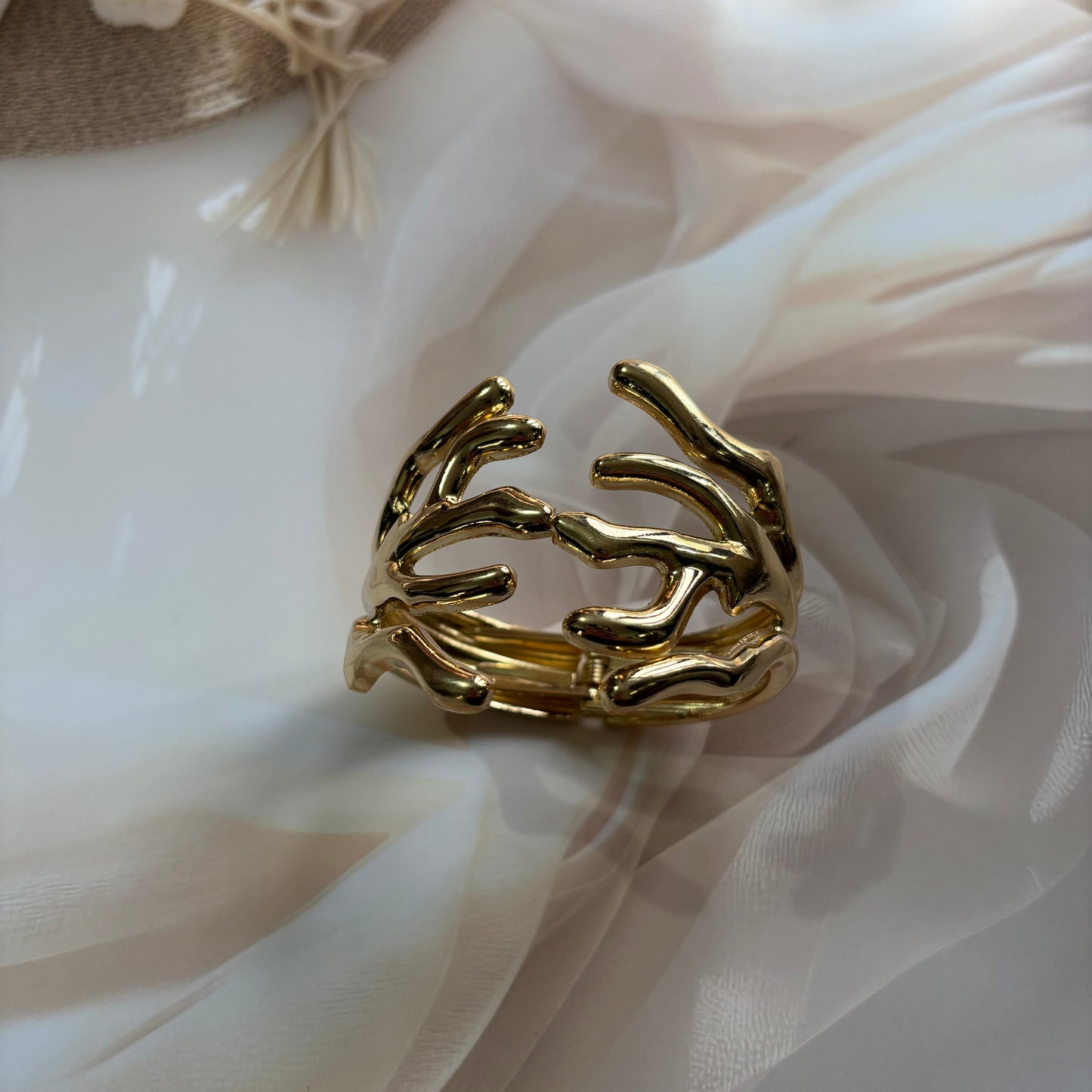 Hollow Branch Cuff Bracelet