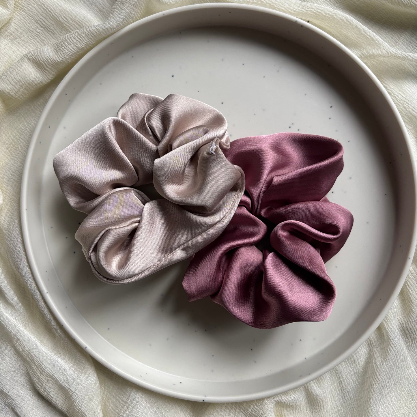 Satin Scrunchies - Set of 2