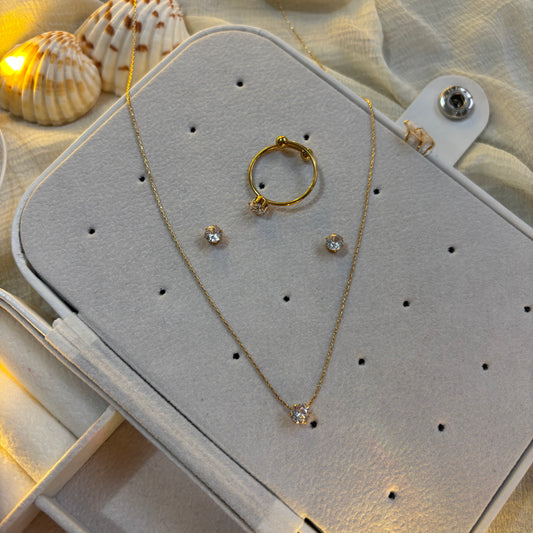 Solitaire 3-in-1 pendant set
