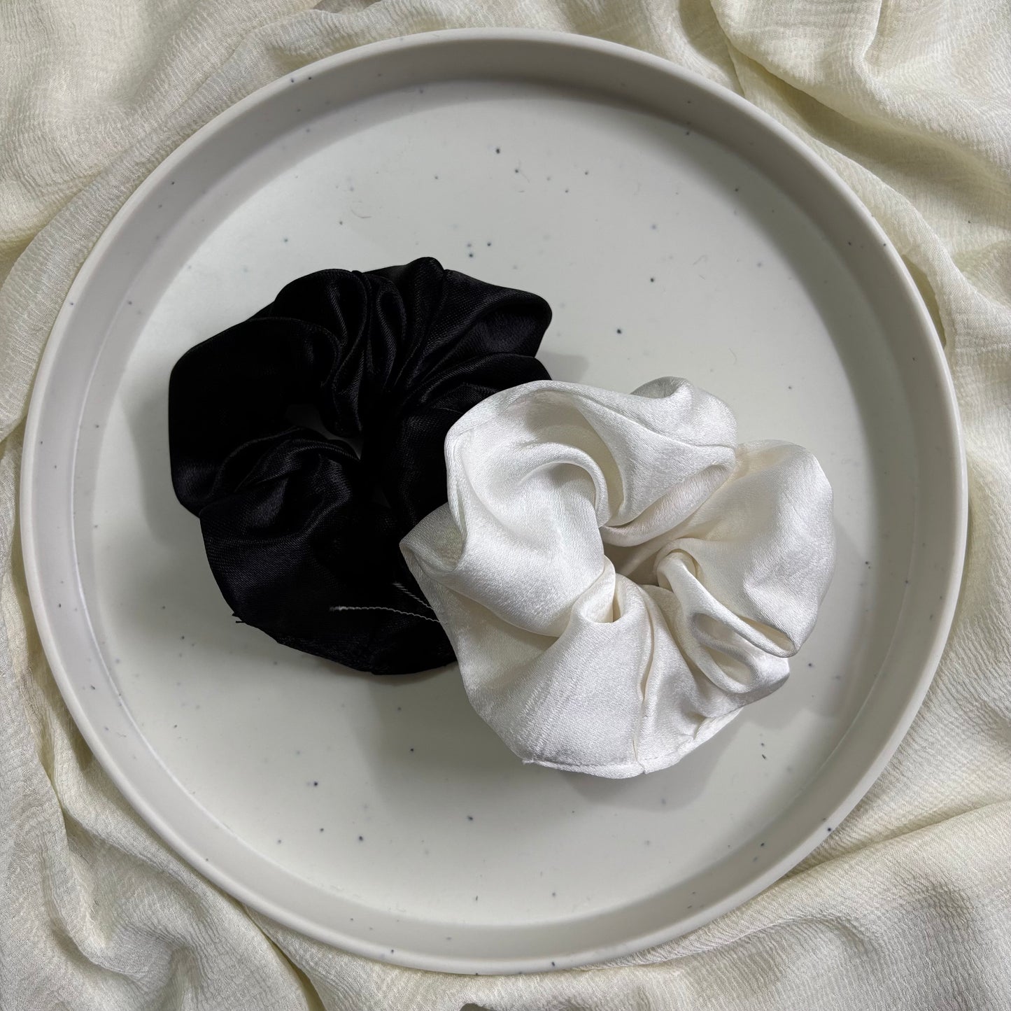 Satin Scrunchies - Set of 2
