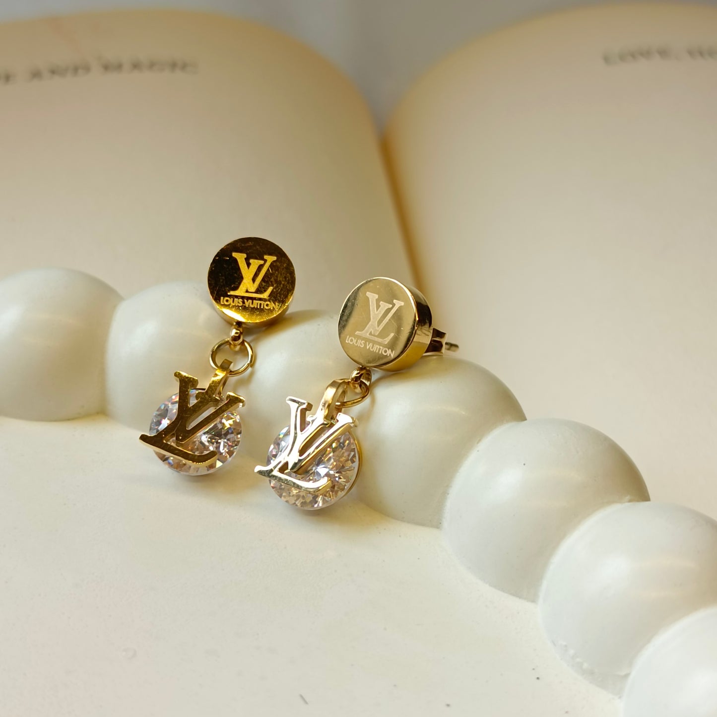 LV Drop Earrings 18K Gold Plated, Waterproof and Anti Tarnish