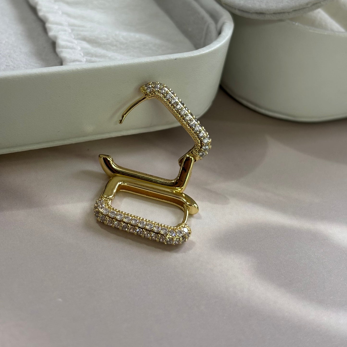 Studded Oval Earrings