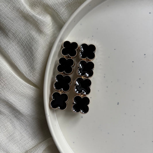 Fancy Black Hair Pin - Pair of 2