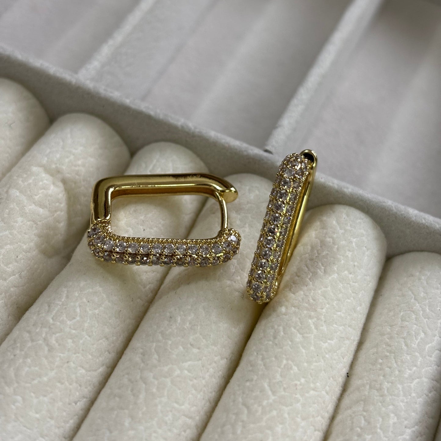 Studded Oval Earrings
