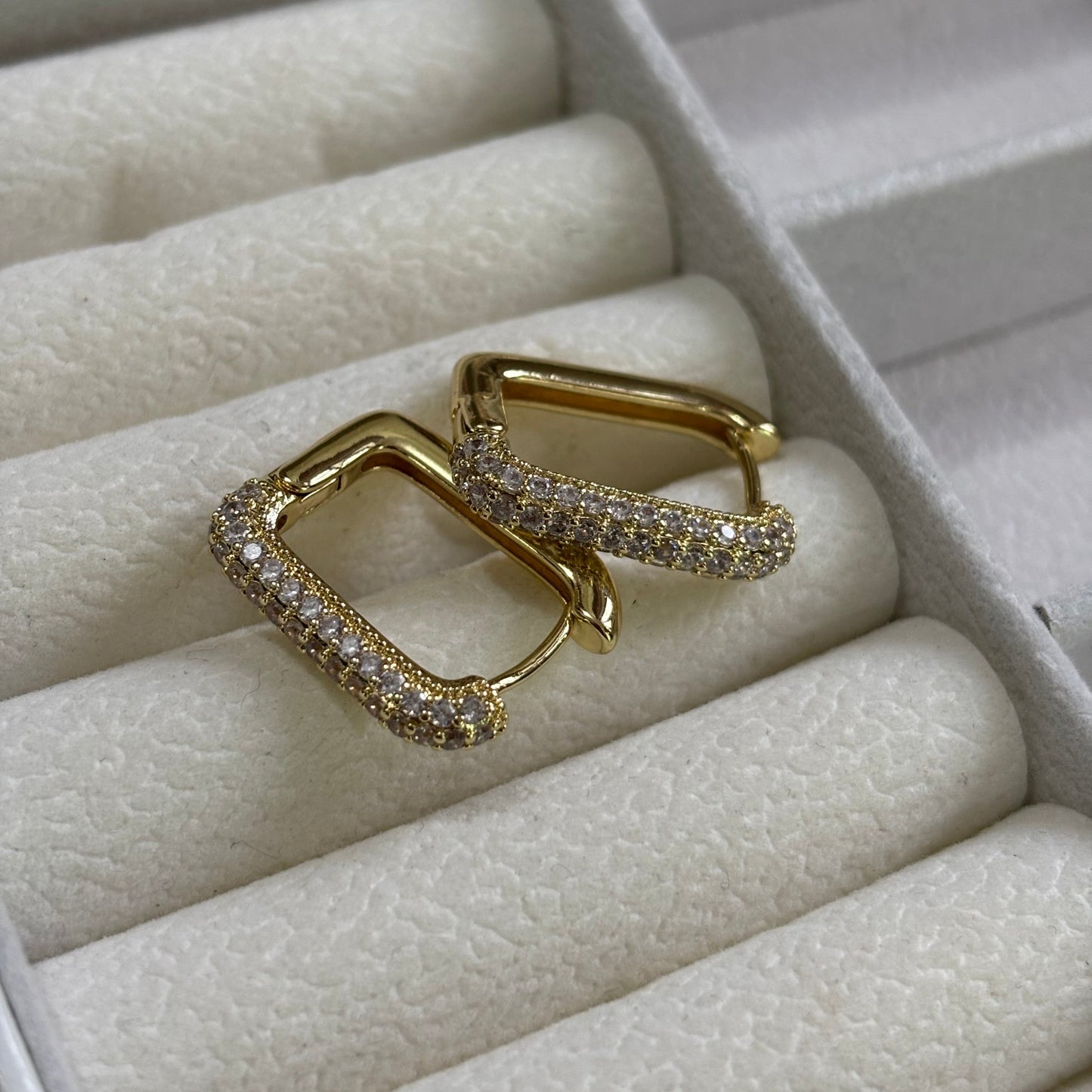 Studded Oval Earrings