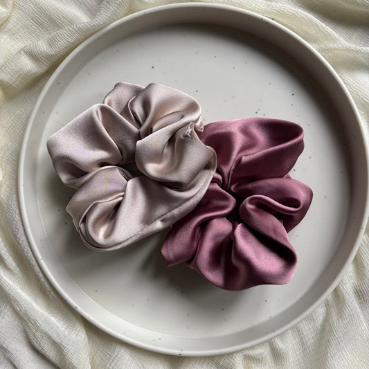 Satin Scrunchies - Set of 2